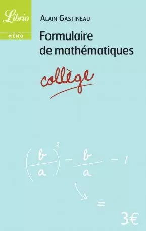 Formulaire de mathematiques (college)