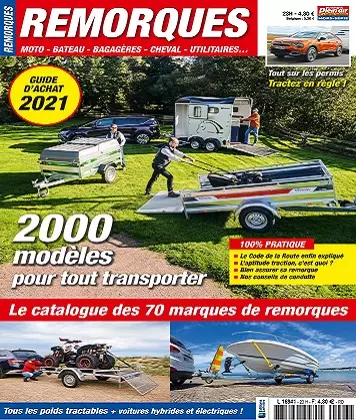 Le Monde Du Plein-Air Hors Série N°23 – Remorques 2021