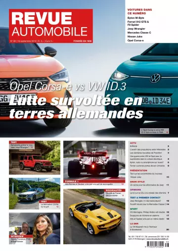 Revue Automobile – 19 septembre 2019