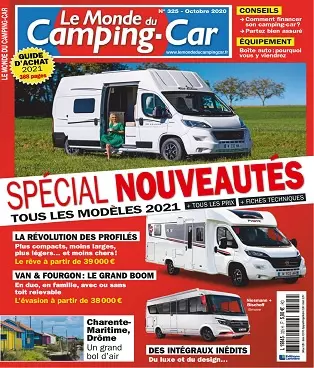 Le Monde Du Camping-Car N°325 – Octobre 2020